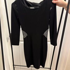 B Darlin Elegant Black Long Sleeve Dress